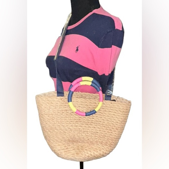 💕NWT!!!GAP STRAW BAG! THIS IS YOUR SUMMER BAG!! BOHO!! Fast shipping!! - Picture 4 of 14